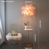 WOMO Federpalmen-Stehlampe mit Tablett-WM7052 thumbnail