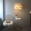 WOMO Federpalmen-Stehlampe mit Tablett-WM7052 thumbnail