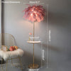 WOMO Federpalmen-Stehlampe mit Tablett-WM7052 thumbnail