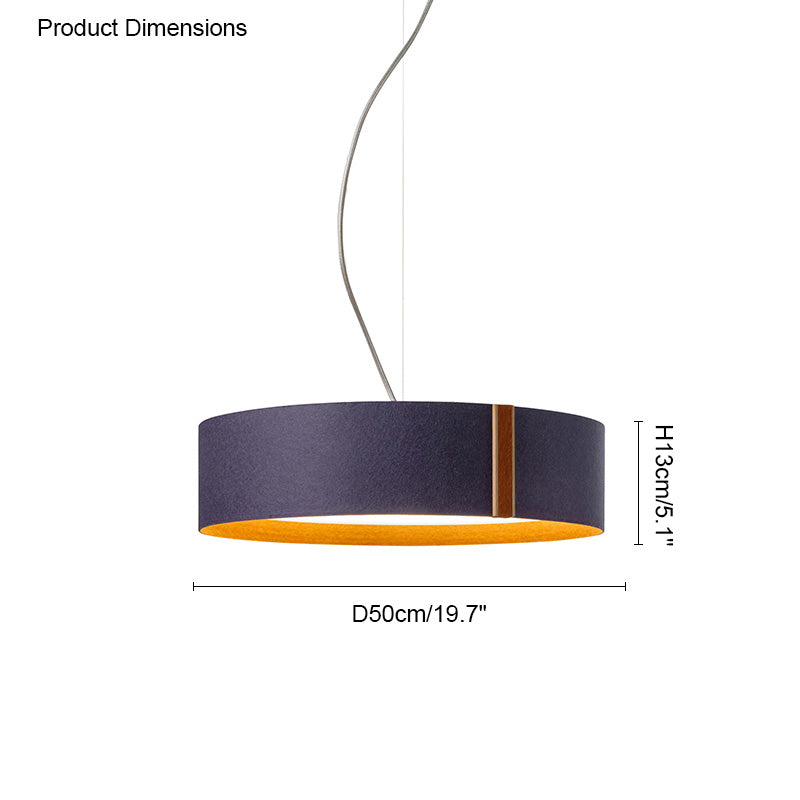 WOMO Drum Felt Pendant Light-WM2149