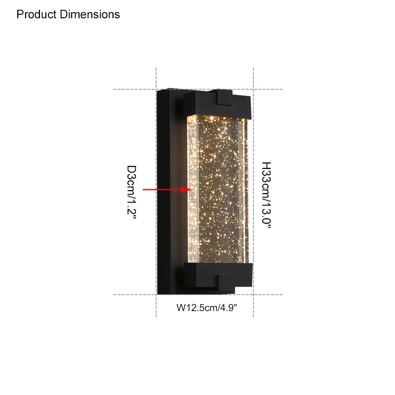 WOMO Outdoor Seeded Glass Wall Light-WM9024