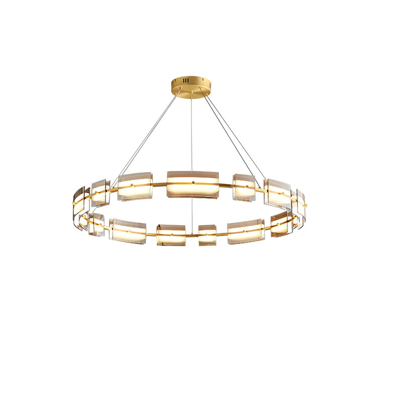 WOMO Modern Tiered Glass Chandelier-WM2220