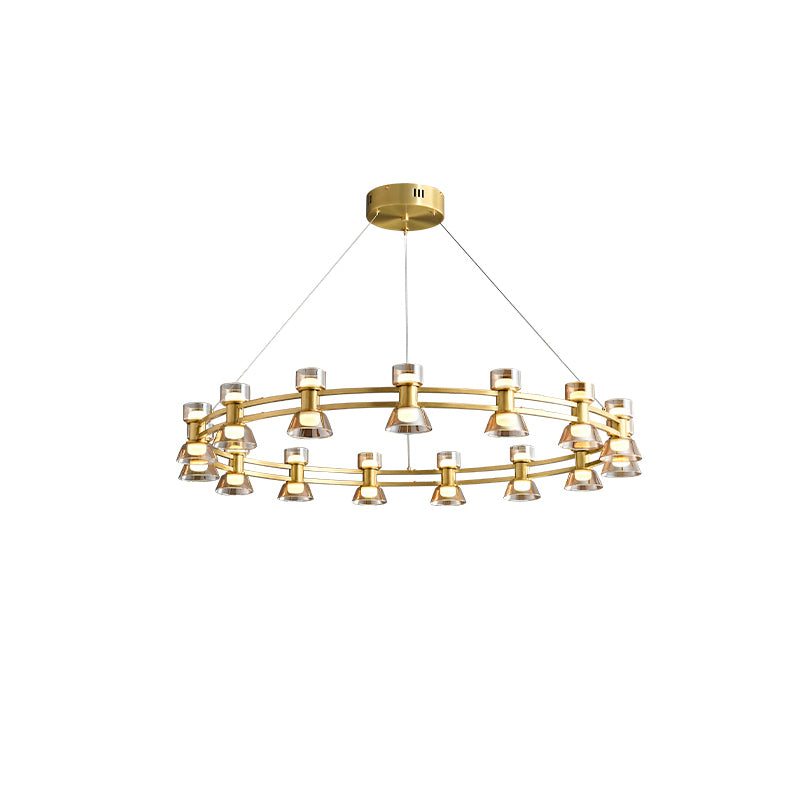 WOMO Modern Pillar Candle Round Chandelier-WM2224