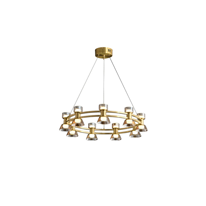 WOMO Modern Pillar Candle Round Chandelier-WM2224