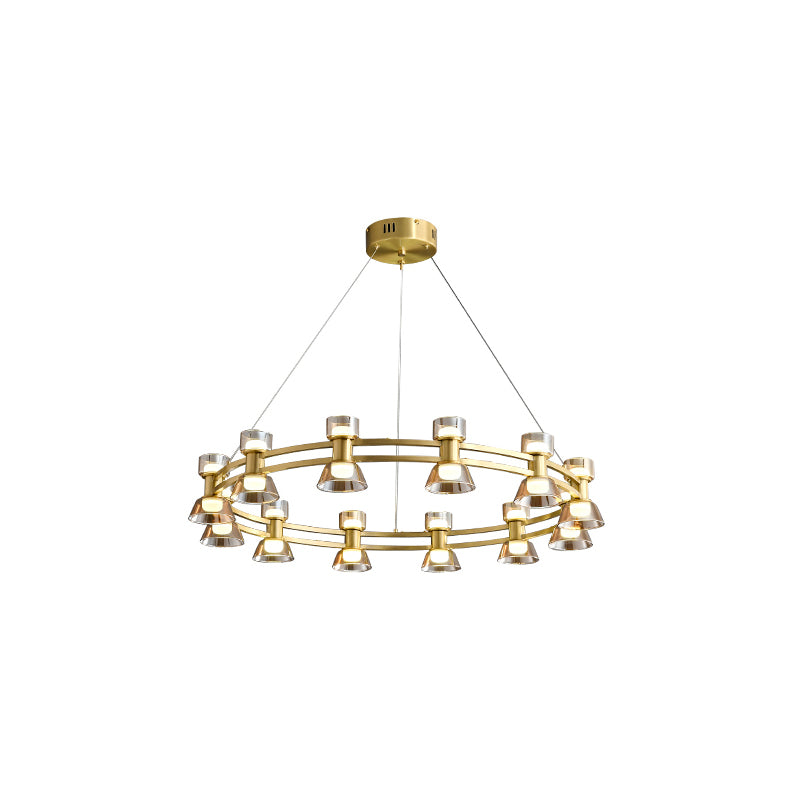 WOMO Modern Round Pillar Candle Chandelier-WM2224
