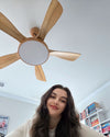 WOMO Scandi Wende-Deckenventilator mit Licht-WM5002 thumbnail