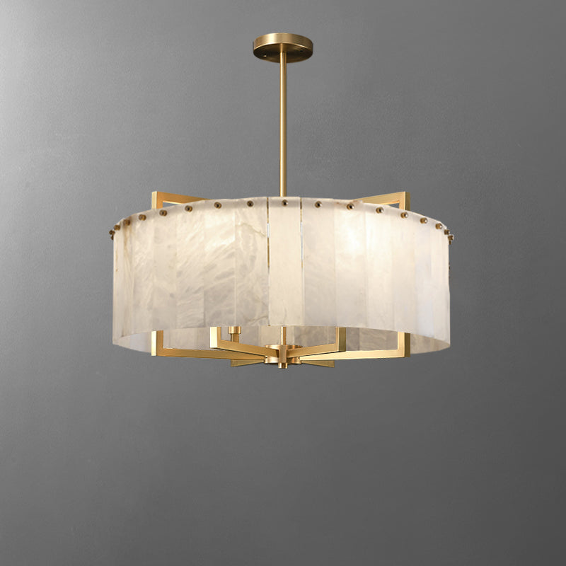 WOMO Round Alabaster Chandelier-WM2390a