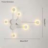 WOMO Skulpturale Wandleuchte mit mehreren Lichtern-WM6011 thumbnail