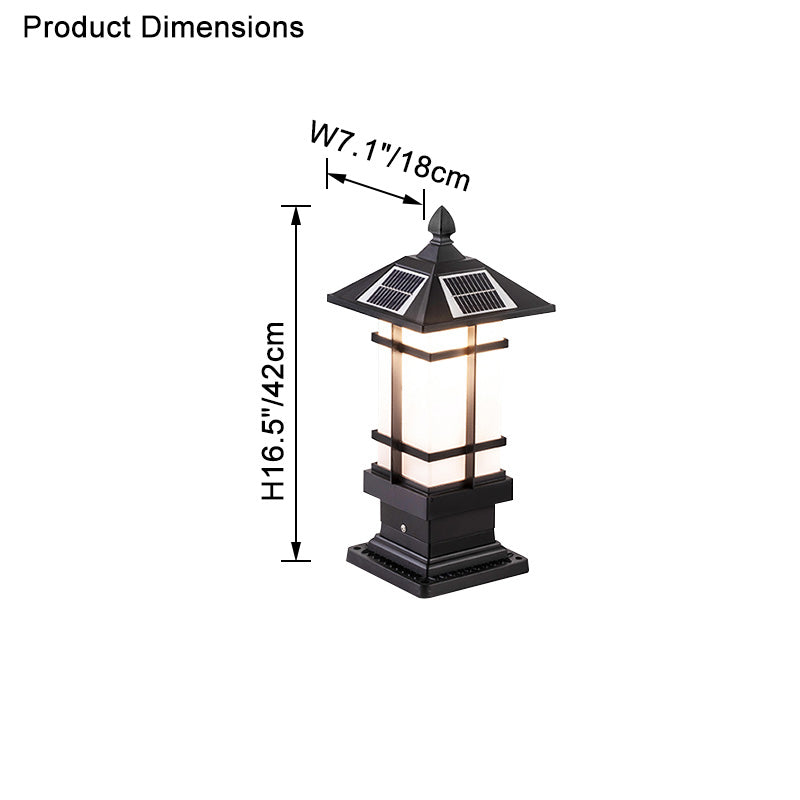 WOMO Square Outdoor Pillar Light-WM9063