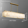 WOMO Goldene Alabaster-Kronleuchter Rechteckig-WM2390b thumbnail