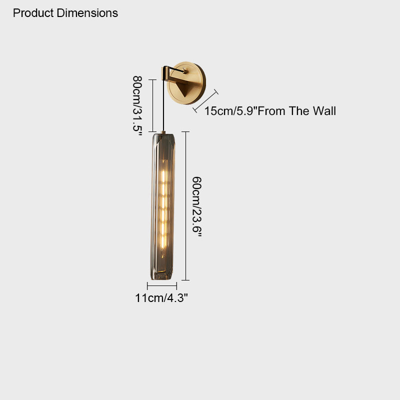 WOMO Hanging Crystal Wall Sconce-WM6094