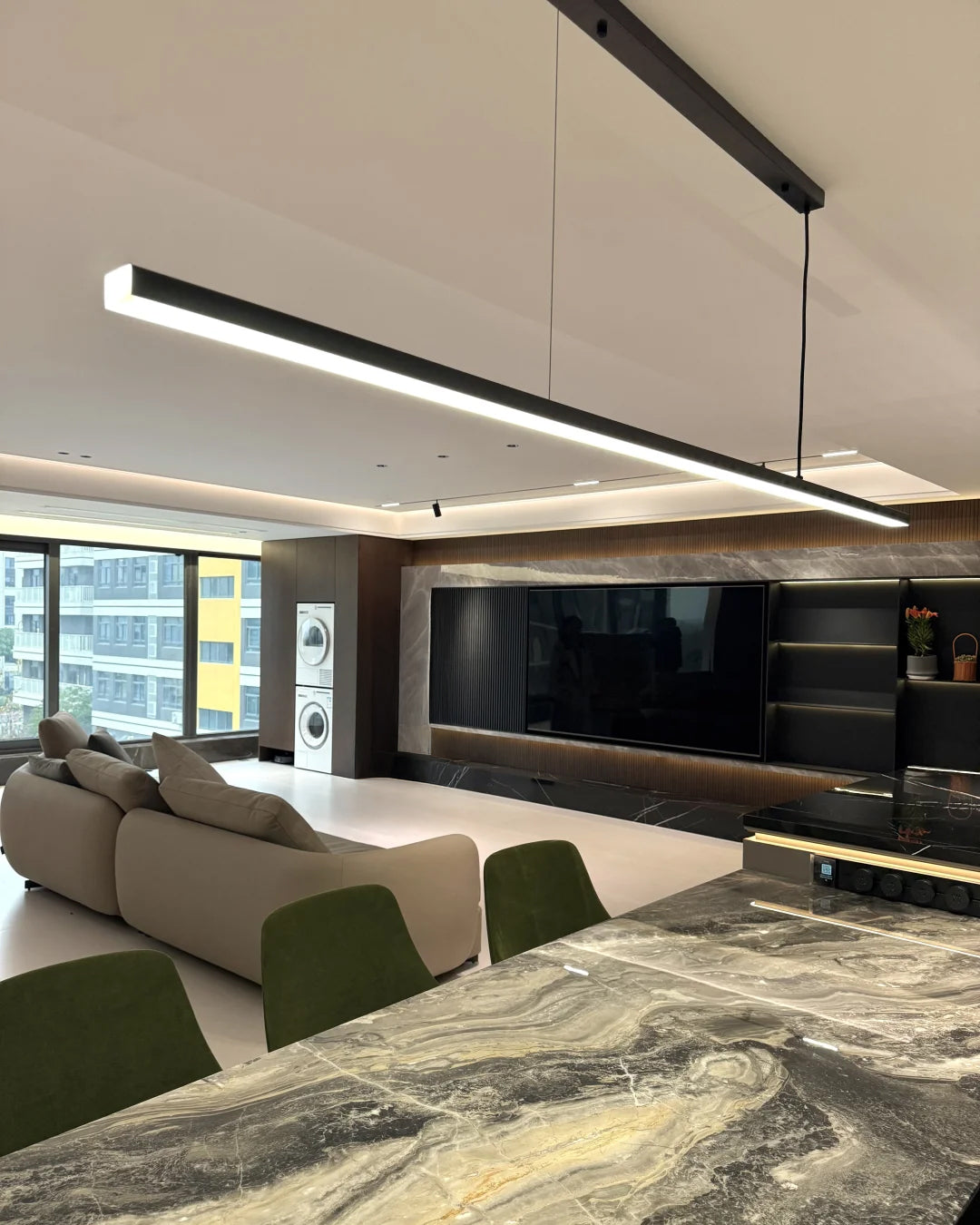 WOMO Extra Long Linear Pendant Light-WM2011