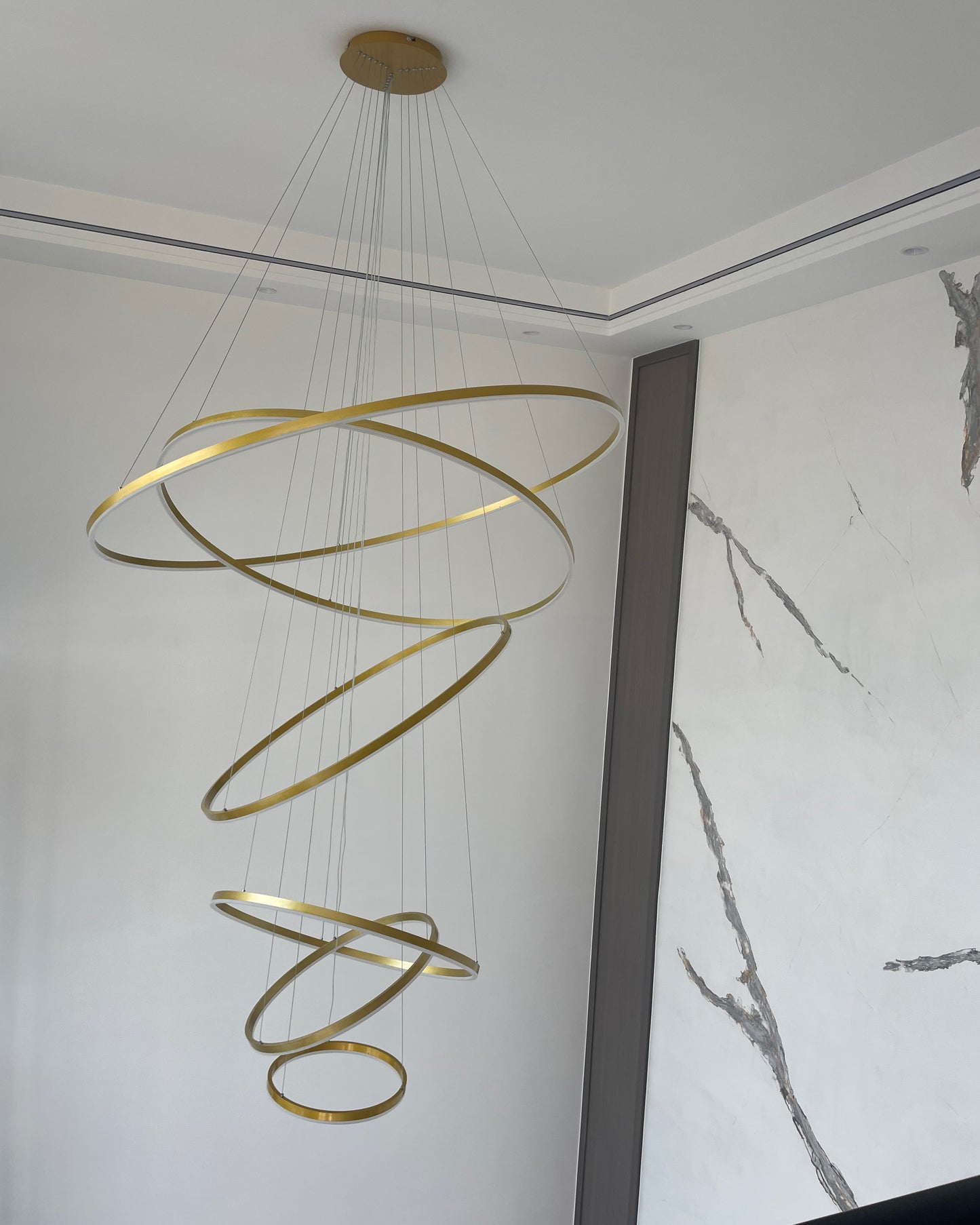 WOMO Tiered Ring LED Chandelier-WM2159