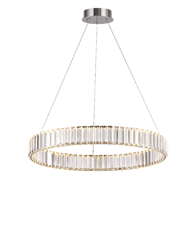 WOMO 2 Tier Circular Crystal Chandelier-WM2192