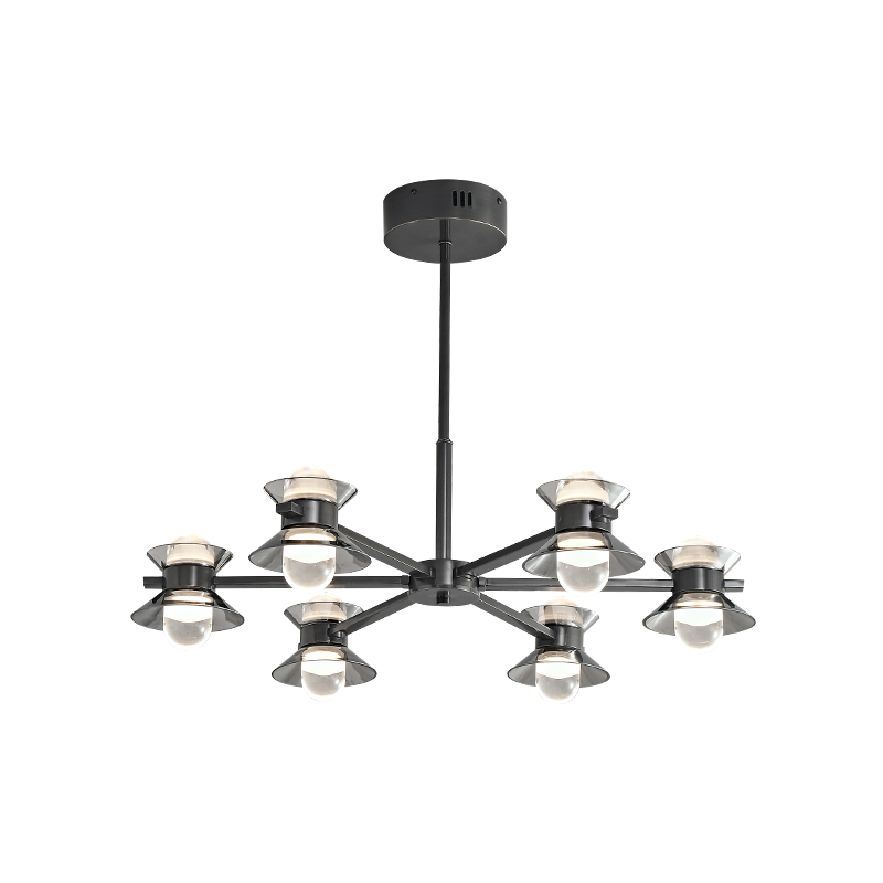 WOMO 6/8/10 Light Black Brass Chandelier-WM2226