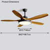 WOMO Scandi Wende-Deckenventilator mit Licht-WM5002 thumbnail