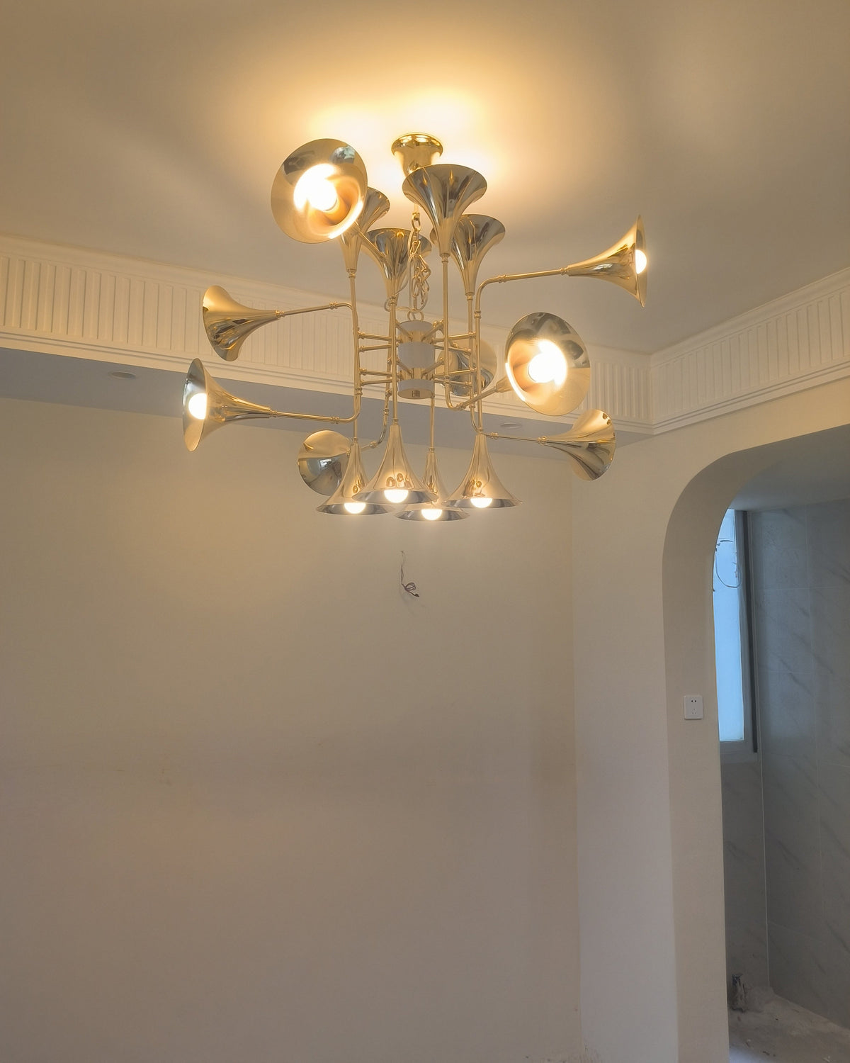WOMO Vintage Chandelier Gold Living Room-WM2614