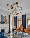 WOMO Vintage Kronleuchter Gold Wohnzimmer-WM2614 thumbnail