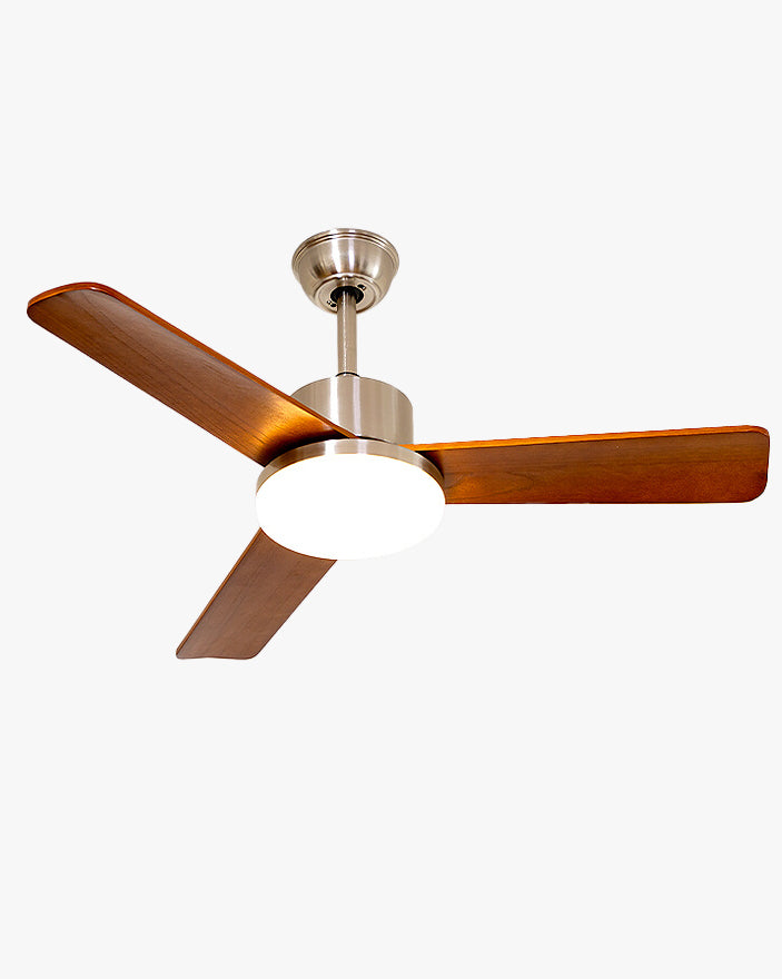WOMO Silver and Walnut Ceiling Fan Lamp - WM5149