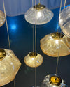 WOMO Pendelleuchte Kronleuchter Bunt Glas Treppenhaus-WM2101b thumbnail