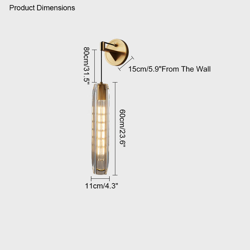 WOMO Hanging Crystal Wall Sconce-WM6094