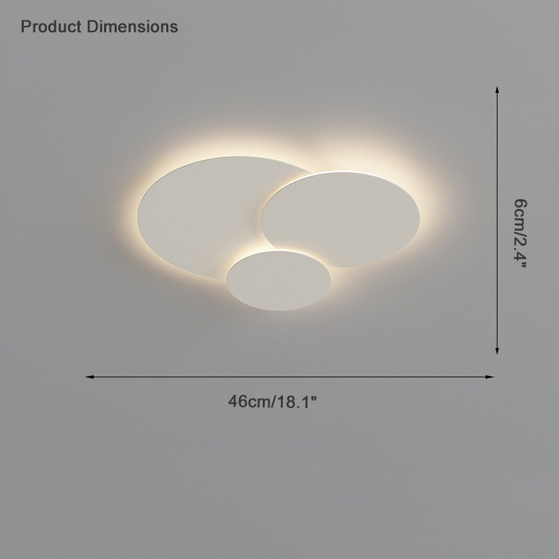 WOMO Round Flat Flush Mount Ceiling Light-WM1085