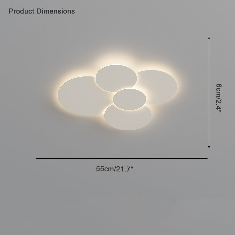 WOMO Round Flat Flush Mount Ceiling Light-WM1085