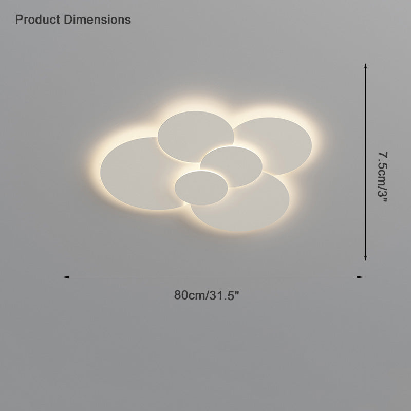 WOMO Round Flat Flush Mount Ceiling Light-WM1085