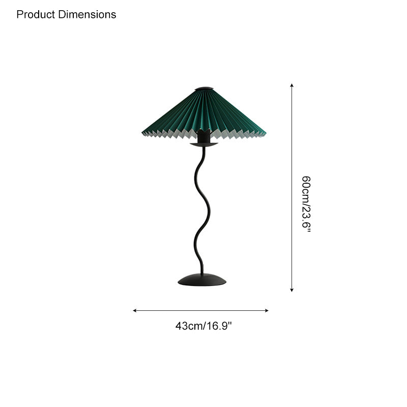WOMO Wavy Pleated Table Lamp-WM8001