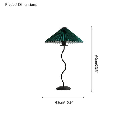 WOMO Wavy Pleated Table Lamp-WM8001