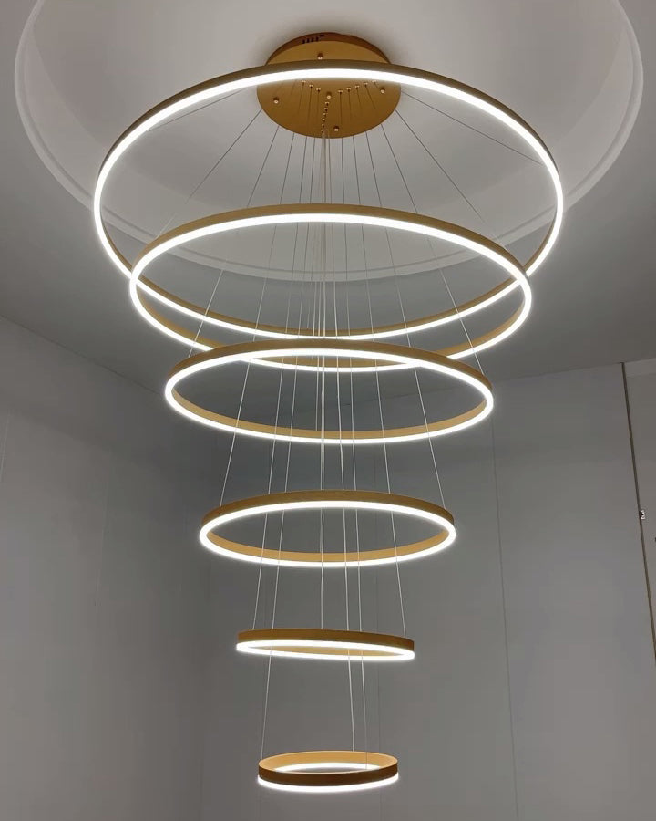 WOMO Stufenring-LED-Kronleuchter-WM2159