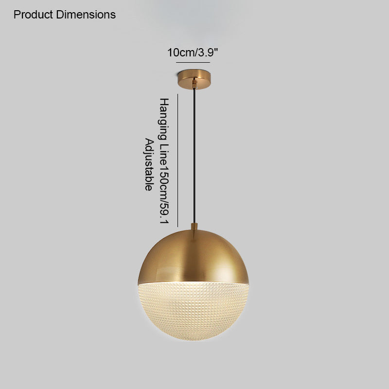WOMO Prismatic/Milchglas Globe Pendelleuchte-WM2065