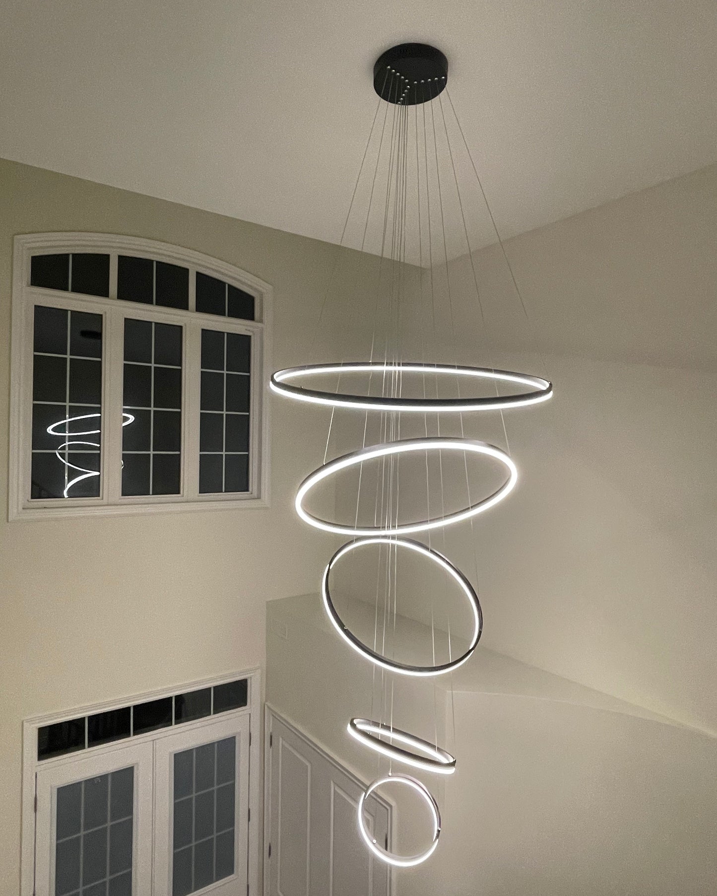 WOMO Tiered Ring LED Chandelier-WM2159