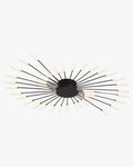 WOMO Ausgefallene LED Deckenleuchte Schwarz Metall Groß Wohnzimmer Modern-WM1000
