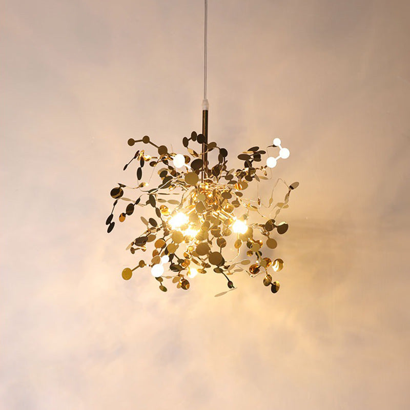 WOMO Cluster Pendant Light Silver Gold Dining Table Modern-WM2042