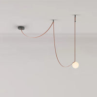 WOMO Globe Leder Kronleuchter-WM2311