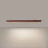 WOMO Lineare LED Deckenleuchte Flur Lang Schmal Metall-WM1003