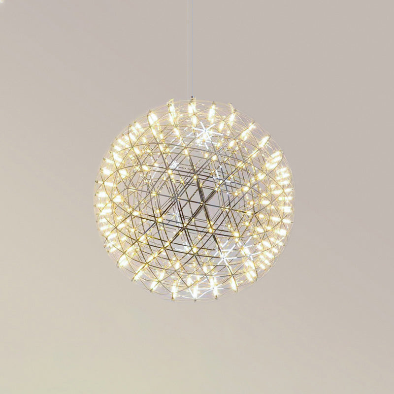 WOMO Designer LED Pendant Light SLV Chrome Sphere -WM2091