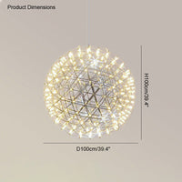 WOMO Designer LED Pendelleuchte SLV Chrom Kugel -WM2091