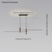 WOMO Lineare Pendelleuchte Spot Schwarz-WM2037