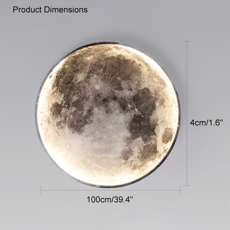 WOMO Mond/Erde Runde Wandleuchte-WM6102