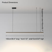 WOMO Elongated LED Chandelier Dining Table Simple-WM2011
