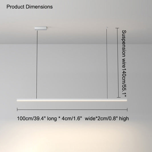 WOMO Elongated LED Chandelier Dining Table Simple-WM2011