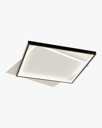 WOMO LED Deckenleuchte Eckig Flach Schwarz Weiß Modern Schlafzimmer-WM1011