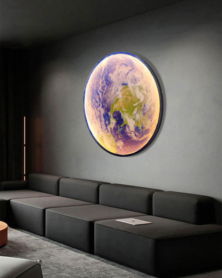WOMO Mond/Erde Runde Wandleuchte-WM6102