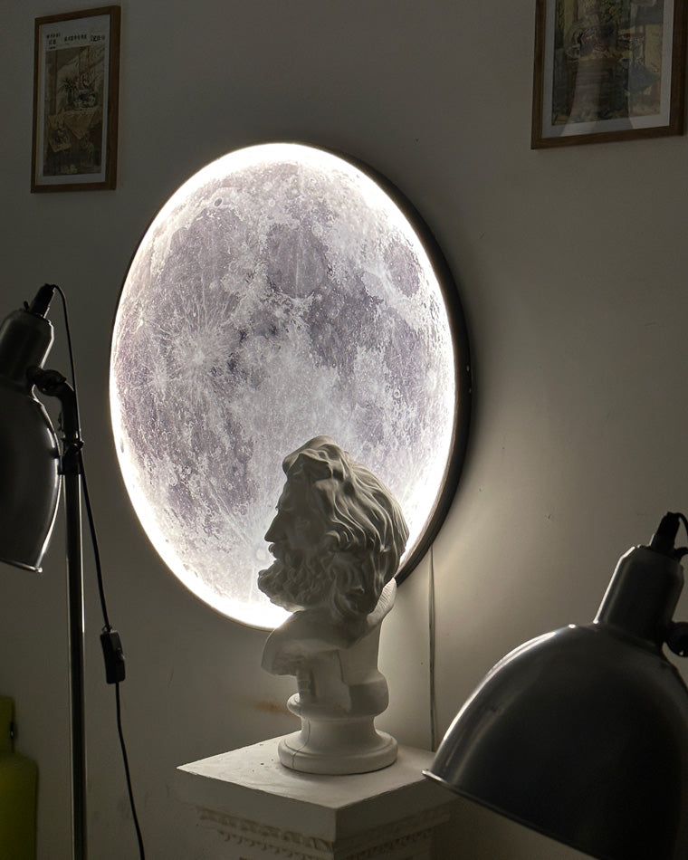WOMO Mond/Erde Runde Wandleuchte-WM6102
