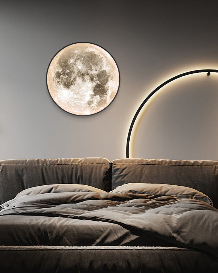 WOMO Mond/Erde Runde Wandleuchte-WM6102