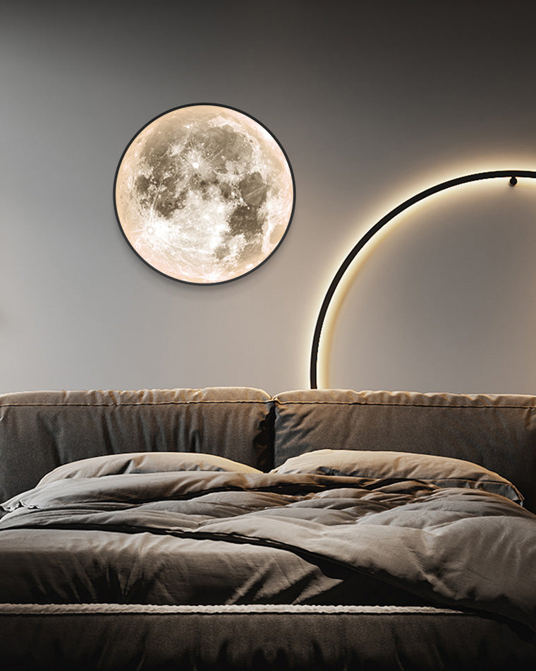 WOMO Mond/Erde Runde Wandleuchte-WM6102