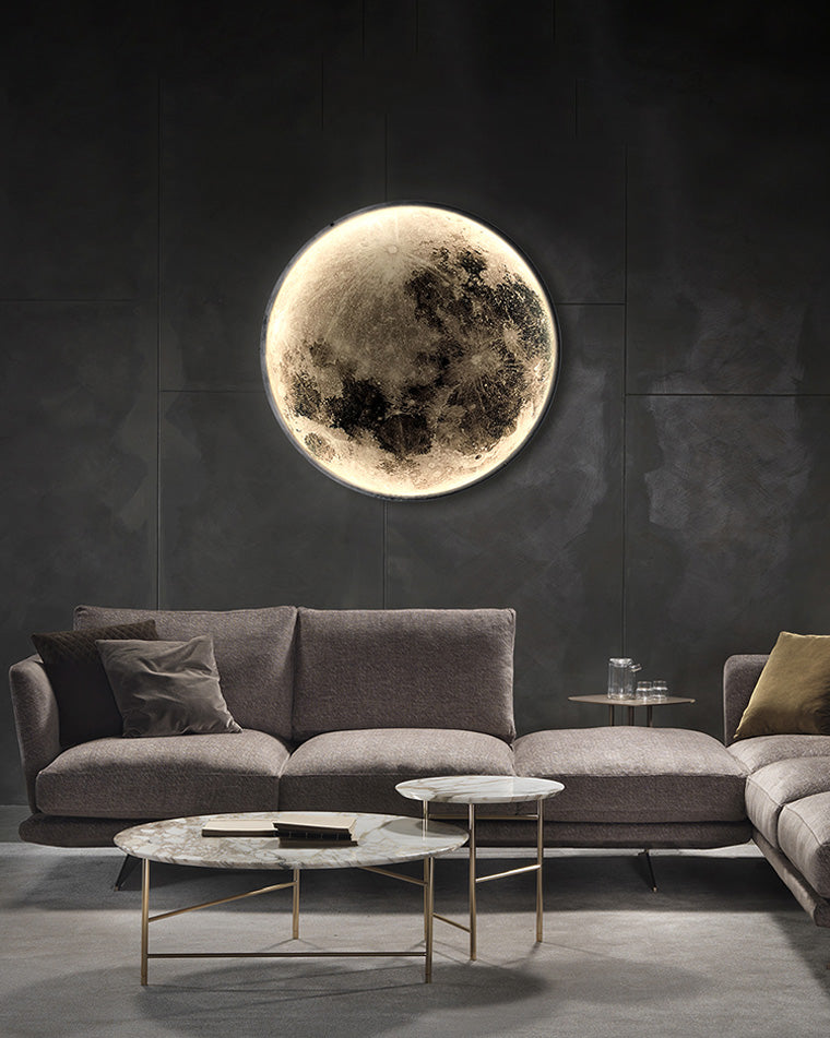WOMO Mond/Erde Runde Wandleuchte-WM6102