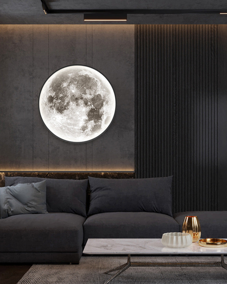 WOMO Mond/Erde Runde Wandleuchte-WM6102